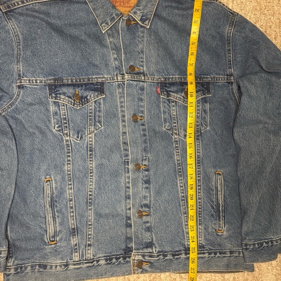 Levis Strauss Red Tab Jean Denim Trucker Jacket Mens sz XL Vintage 90s W… - Picture 7 of 11